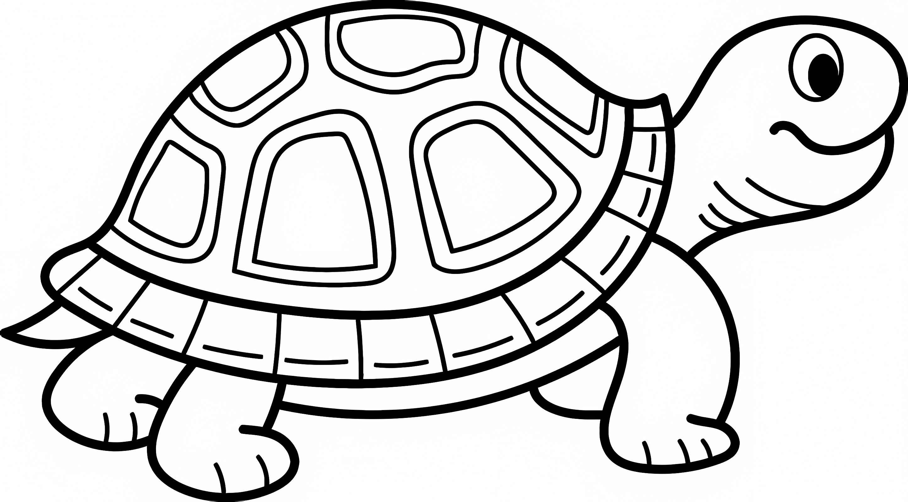 Tortue dans l'eau — Coloriage à imprimer gratuit