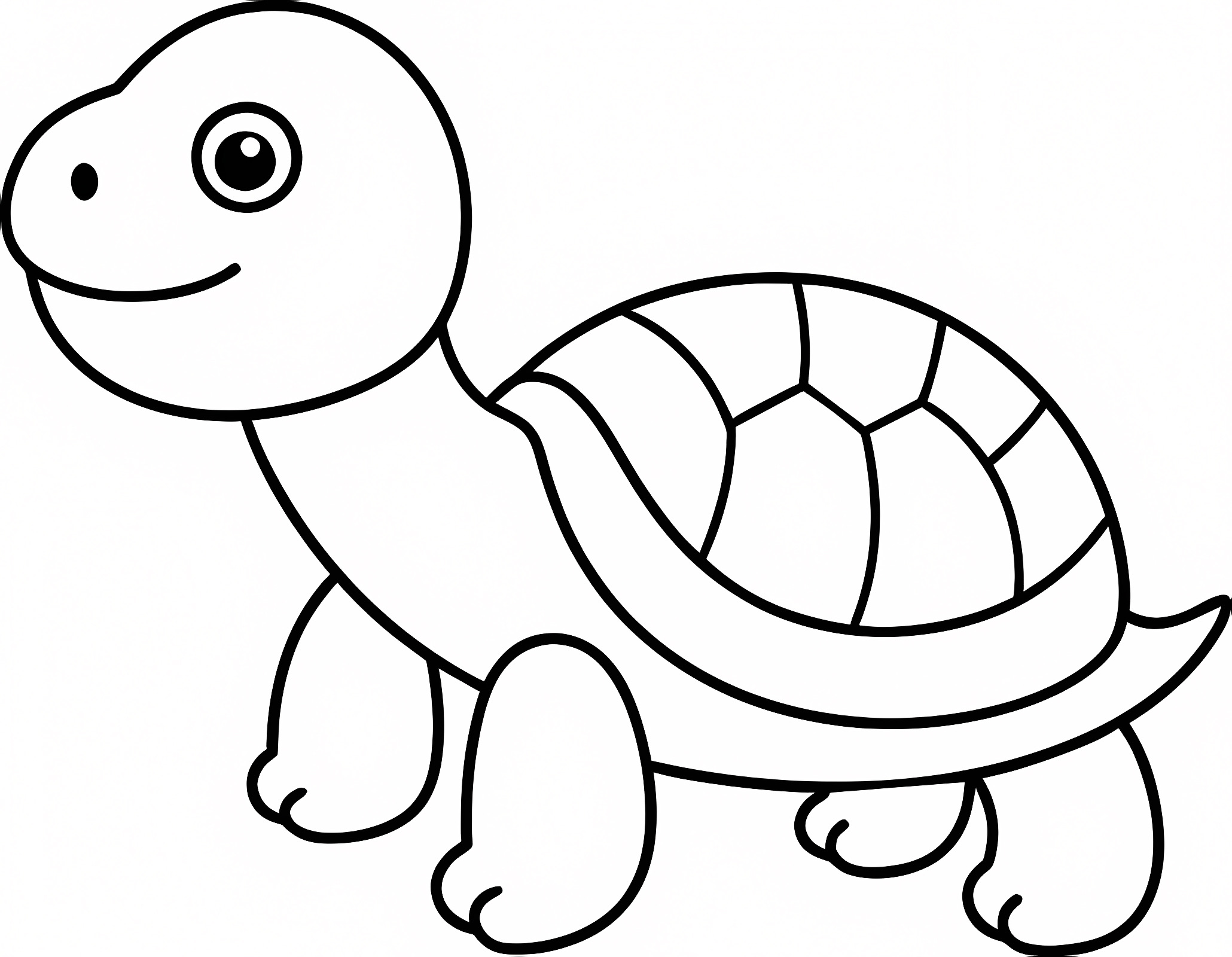Tortue dans l'eau — Coloriage à imprimer gratuit
